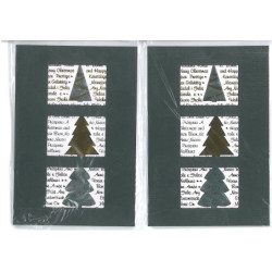 CHRISTMAS EDICROMO TROQUELADO LASER C/ORO 83002 ^