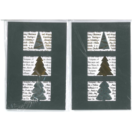 CHRISTMAS EDICROMO TROQUELADO LASER C/ORO 83002 ^