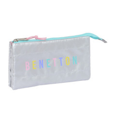 PORTATODO TRIPLE BENETTON "SILVER" 812353744 SAFTA24