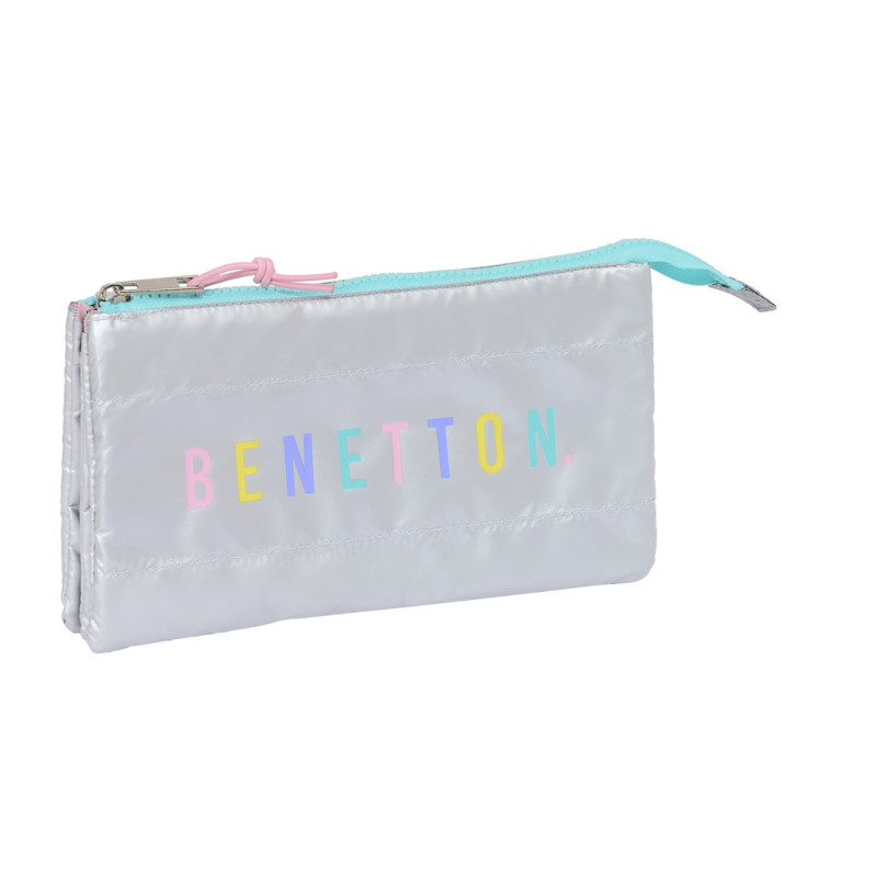PORTATODO TRIPLE BENETTON "SILVER" 812353744 SAFTA24