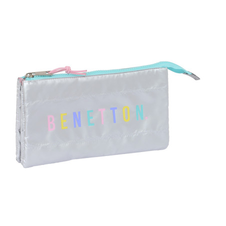 PORTATODO TRIPLE BENETTON "SILVER" 812353744 SAFTA24