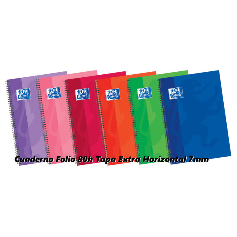CUADERNO ENRI OXFORD SCHOOL TAPA EXTRA FOLIO 80H HORIZONTAL 100430163