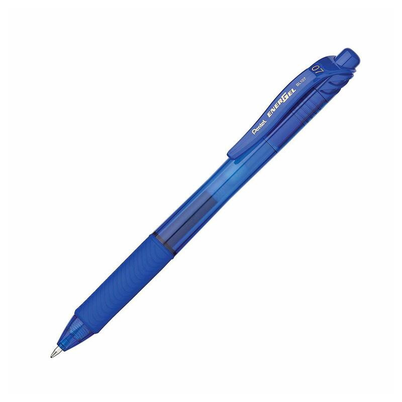 ROTULADOR PENTEL ENERGELX GRIP 0.7MM BL107 AZUL BLISTER 2+1 GRATIS ^
