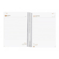 AGENDA ESPIRAL ANUAL YEAR E10 1DP 2022 AZUL+ FINOCAM22 741101022