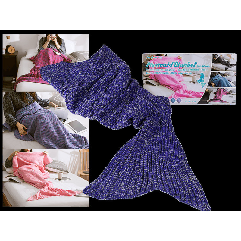 MANTA SUAVE 100% ACRILICO SIRENA COLOR MORADO 180CM 32/2093 OOTB