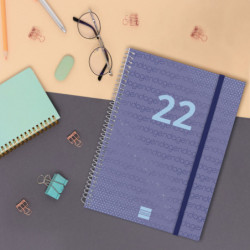AGENDA ESPIRAL ANUAL YEAR E10 SV 2022 AZUL+ FINOCAM22 741451022