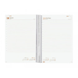 AGENDA ESPIRAL ANUAL YEAR E11 1DP 2022 NEGRO+ FINOCAM22 742076022