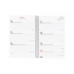 AGENDA ESPIRAL ANUAL DESIGN COL.E5 SV 2022 MOON+ FINOCAM22 742212422