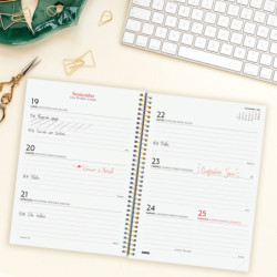 AGENDA ESPIRAL ANUAL DESIGN COL.E10 SV 2022 MOMENTO+ FINOCAM22 742232022