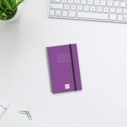 AGENDA ANUAL FINOCAM24 OPAQUE E3 SVH 2024 MORADO+ E3 79*127 742712724