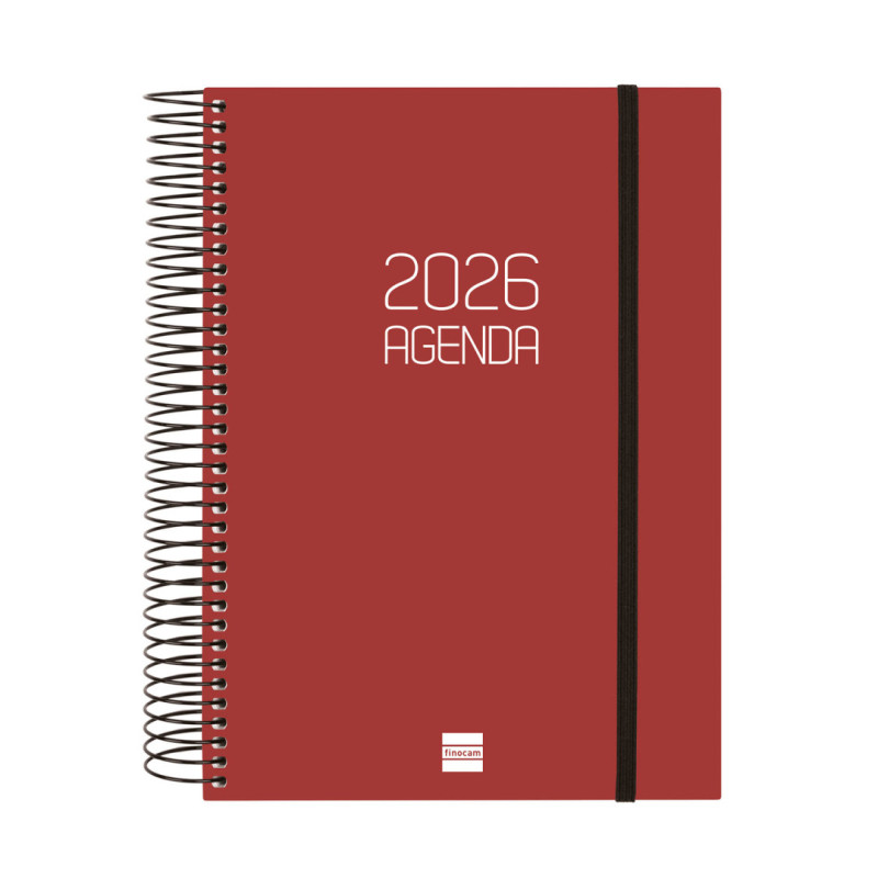 AGENDA OPAQUE E10 1DP 2026 BURDEOS+ FINOCAM26 742917426 175 X 29 X 212 MM