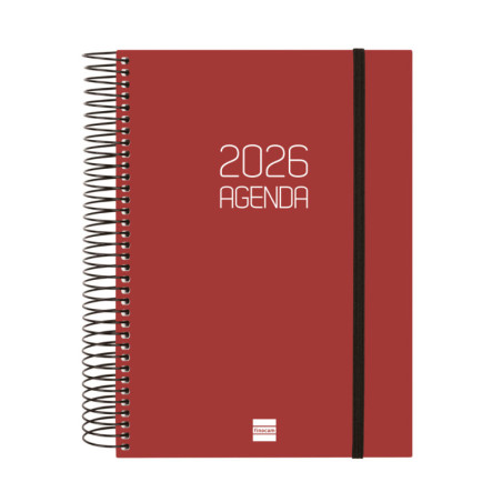 AGENDA OPAQUE E10 1DP 2026 BURDEOS+ FINOCAM26 742917426 175 X 29 X 212 MM