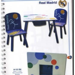 MESA + 2 SILLAS CYP REAL MADRID M-02-RM ^