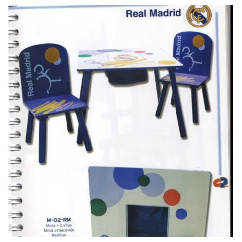 MESA + 2 SILLAS CYP REAL MADRID M-02-RM ^