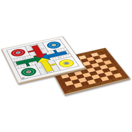 TABLERO CAYRO AJEDREZ PARCHIS 4 JUGADORES 40CM REF T-139