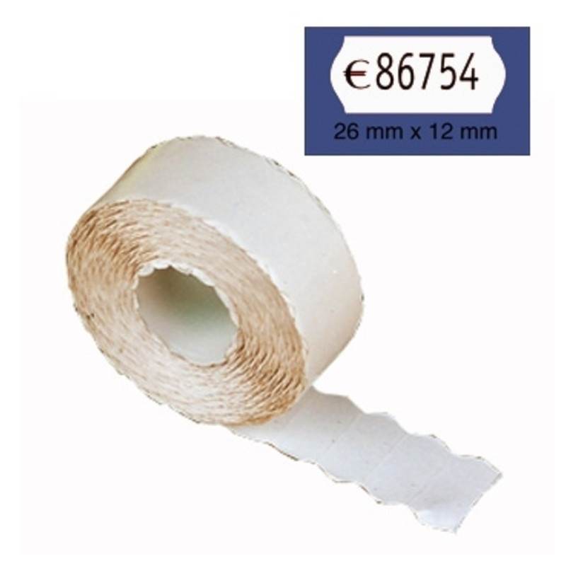 ETIQUETAS MAQ. 26*12 BLANCO REMOVIBLE ROLLO 1000U (40)