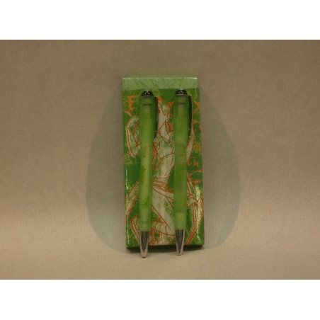 BOLIGRAFO Y PORTAMINAS ASTRO AUT. WITCH VERDE CAJA REGALO WIT1013 ^