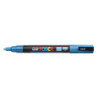 MARCADOR UNI-BALL POSCA PC-3ML PUNTA REDONDA 0,9-1,3MM PURPURINA AZUL CLARO -8-