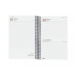 AGENDA ANUAL FINOCAM25 OPAQUE E5 (117*181) 1DP 2025 NEGRO+ 742906025