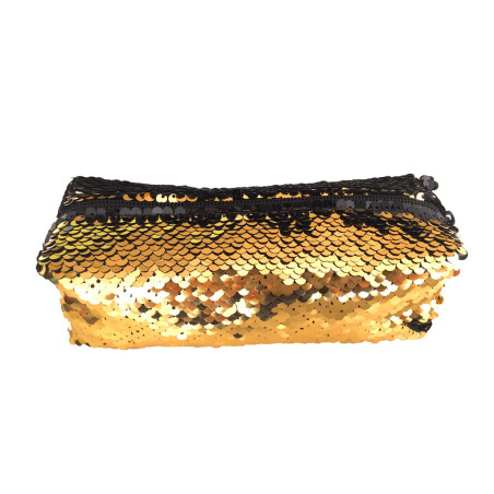 PORTATODO DMMSUPLIES FANTASIA CON LENTEJUELAS DORADO NEGRA PB1610-06