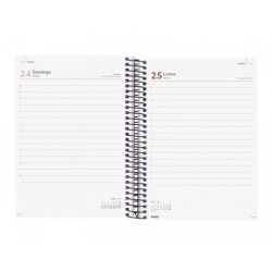 AGENDA ANUAL FINOCAM24 OPAQUE E10 1DP 2024 MARRON+ E10 155*212 742914024