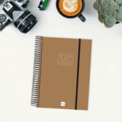 AGENDA ANUAL FINOCAM25 OPAQUE E10 (155*212) 1DP 2025 MARRON+ 742914025