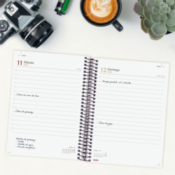 AGENDA ANUAL FINOCAM25 OPAQUE E10 (155*212) 1DP 2025 MARRON+ 742914025