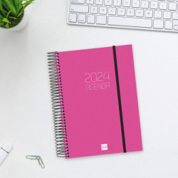AGENDA ANUAL FINOCAM24 OPAQUE E10 1DP 2024 ROSA+ E10 155*212 742914524
