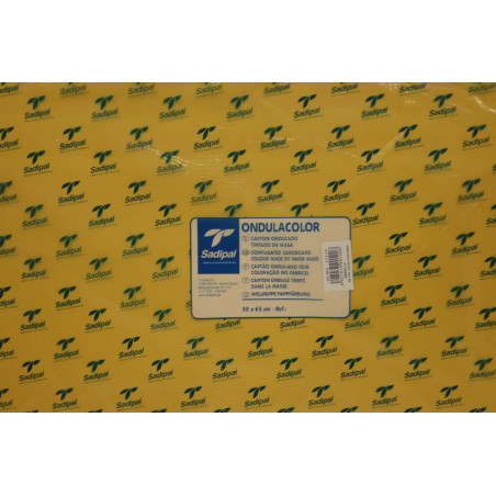 CARTON ONDULADO AMARILLO 50*65 PTE 5H 05918 SADIPAL