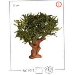 ARBOL 27CM FLOR VERDE OLIVER 01012 ^