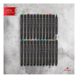 ESTUCHE ARTIST 24 MARCADORES ACRILICOS DOBLE PUNTA PINCEL SURTIDOS ALEX BOG AB-0658