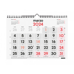 CALENDARIO ANUAL FINOCAM24 PARED N.GRANDES M 2024+ M 300X210 780000024