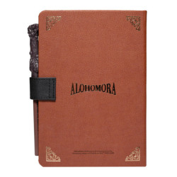 CUADERNO A-5 CON BOLIGRAFO-VARITA Y BROCHE HARRY POTTER HOWARTS ERIK CBA5001