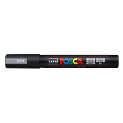 MARCADOR UNI-BALL POSCA PC-5M PUNTA REDONDA 1,8-2,5MM PLATA -26-