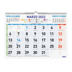 CALENDARIO PARED COLOR MIXTO L 43X31 2023+ L - 430*310 781400023 FINOCAM23