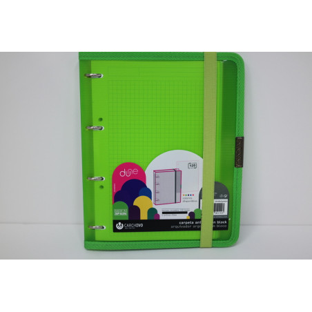 CARPEBLOC DEC RINGBOOK 4A A5 C/RECAMBIO CARCHIVO DUNE VERDE 12377551