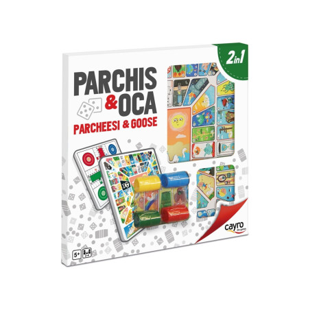 JUEGO CAYRO PARCHIS 4 Y OCA 40CM C/ACCESORIOS REF 095