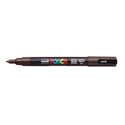 MARCADOR UNI-BALL POSCA PC-3M PUNTA REDONDA 0,9-1,3MM MARRON OSCURO -22-