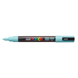 MARCADOR UNI-BALL POSCA PC-3M PUNTA REDONDA 0,9-1,3MM VERDE MARINO -P6-
