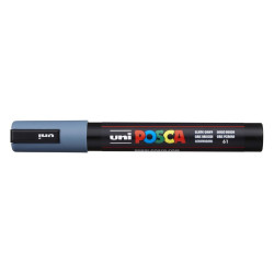 MARCADOR UNI-BALL POSCA PC-5M PUNTA REDONDA 1,8-2,5MM GRIS PIZARRA -61-