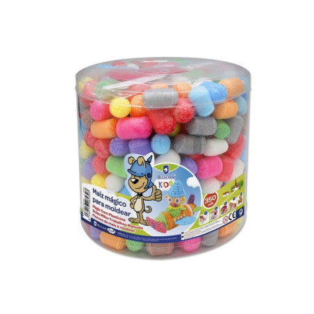 JUEGO BISMARK MAIZ MAGICO GUSANITOS COLORES BOTE 350UDS POESSA 328430