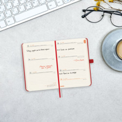 AGENDA ANUAL FINOCAM25 TEXTURA M2 (82*127) SVH 2025 ROJO+ 881723025