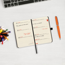 AGENDA ENCUADERNADA ANUAL TEXTURA M2 SV 2022 NEGRO+ FINOCAM22 881726022