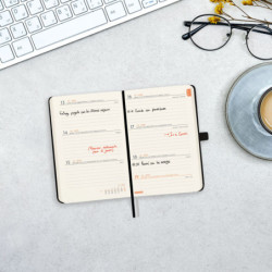 AGENDA ANUAL FINOCAM25 TEXTURA M2 (82*127) SVH 2025 NEGRO+ 881726025