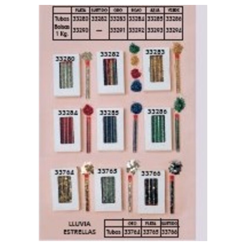 PURPURINA ESTRELLAS PLATA TUBO C/12U ^