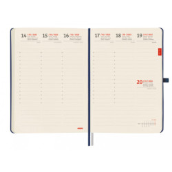 AGENDA ENCUADERNADA ANUAL TEXTURA MA5 SVV 2022 AZUL+ FINOCAM22 882221022