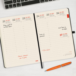 AGENDA ENCUADERNADA ANUAL TEXTURA MA5 SVV 2022 NEGRO+ FINOCAM22 882226022