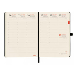 AGENDA ENCUADERNADA ANUAL TEXTURA MA5 SVV 2022 NEGRO+ FINOCAM22 882226022