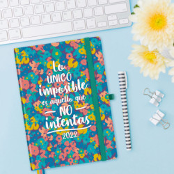 AGENDA ENCUADERNADA ANUAL DESIGN MA5 1DP 2022 IMPOSIBLE+ FINOCAM22 882343222