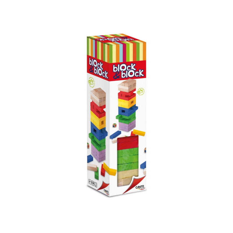 JUEGO BLOCK & BLOCK COLORS 54 PIEZAS CAYRO 859